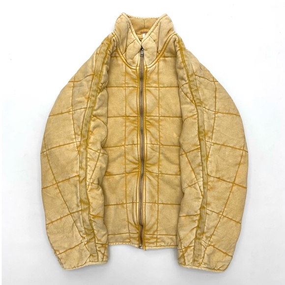 NEW BEST Free People Dolman Quilted Knit Jacket - Pineapple Punch - Picture 5 of 7